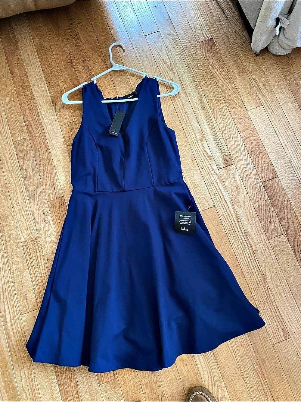 Lulus Blue Mini Dress Size Large NWT